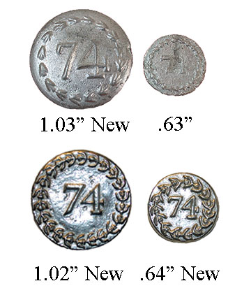 74th Regt Buttons